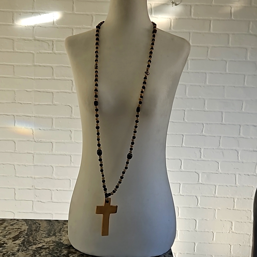 2/$10 Beaded cross necklace